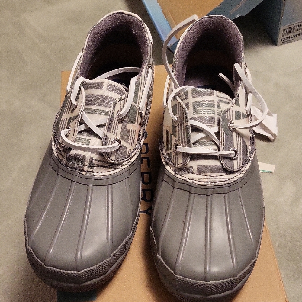 Sperry Grey Rain Shoes
